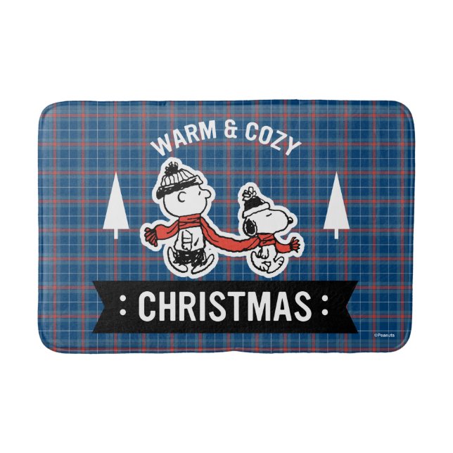 Erdnüsse | Snoopy & Charlie Brown Warm & Cosy Badematte (Vorderseite)