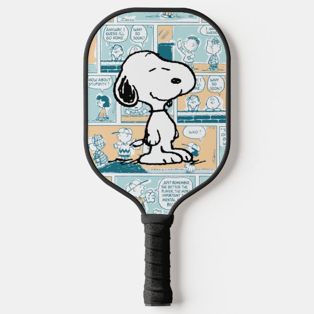 Erdnüsse | Snoopy-Comic-Muster Pickleball Schläger (Vorderseite)