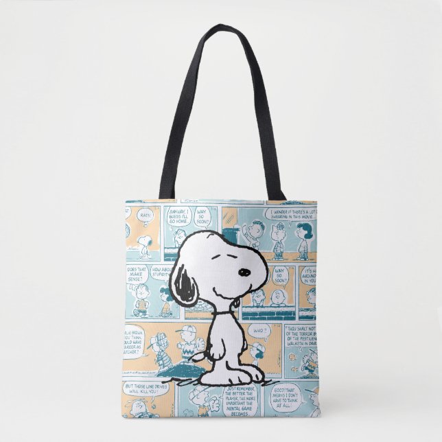 Erdnüsse | Snoopy-Comic-Muster Tasche (Vorderseite)