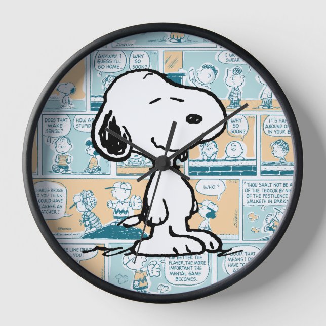 Erdnüsse | Snoopy-Comic-Muster Uhr (Vorderseite)