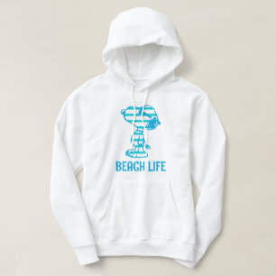 Erdnüsse   Snoopy Cyan Stripes Sonnenbrille Hoodie