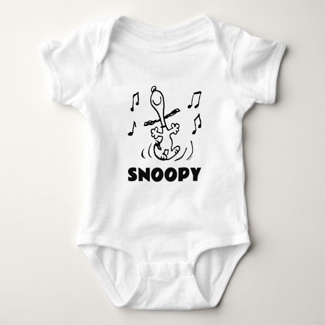 Erdnüsse | Snoopy Dancing Baby Strampler (Vorderseite)