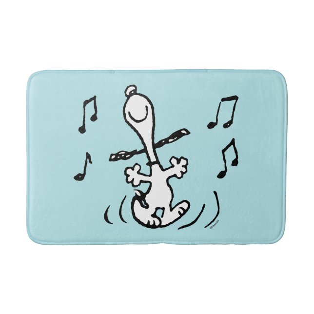 Erdnüsse | Snoopy Dancing Badematte (Vorderseite)