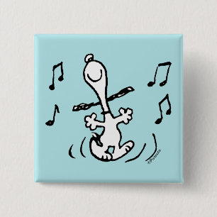Erdnüsse Snoopy Dancing Button