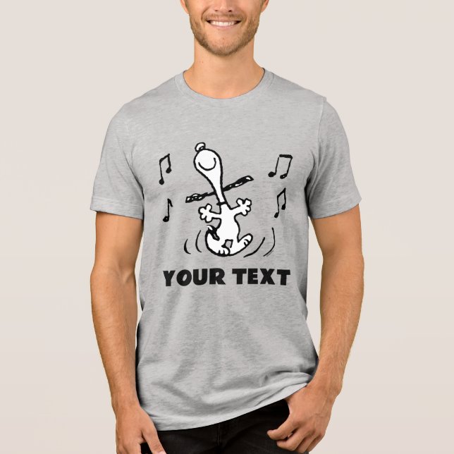 Erdnüsse | Snoopy Dancing Tri-Blend Shirt (Vorderseite)
