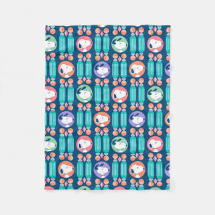 Erdnüsse Snoopy Dark Blue Deko Dreams Pattern Fleecedecke