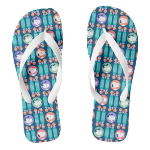 Erdnüsse Snoopy Dark Blue Deko Dreams Pattern Flip Flops