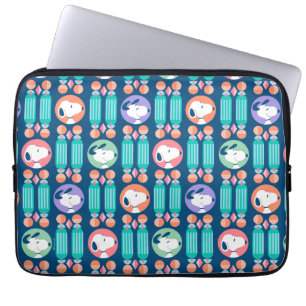 Erdnüsse Snoopy Dark Blue Deko Dreams Pattern Laptopschutzhülle