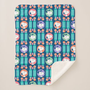 Erdnüsse Snoopy Dark Blue Deko Dreams Sherpadecke