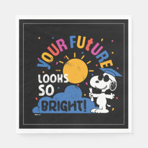 Erdnüsse Snoopy Deine Zukunft sieht so hell aus Serviette