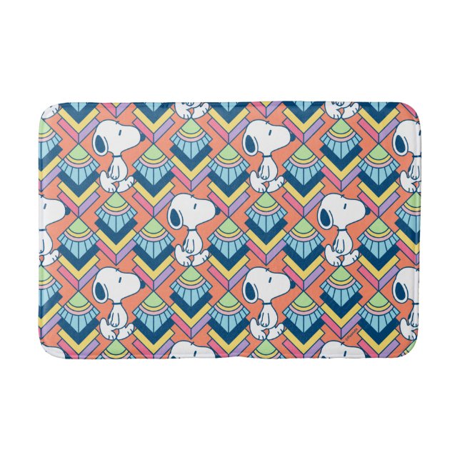 Erdnüsse | Snoopy Deko Dreams Pattern Badematte (Vorderseite)