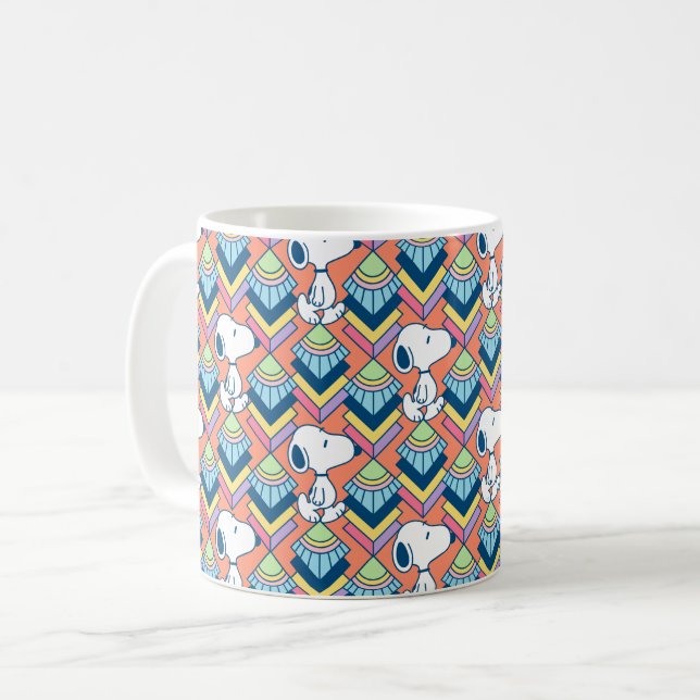 Erdnüsse | Snoopy Deko Dreams Pattern Kaffeetasse (Vorderseite Links)