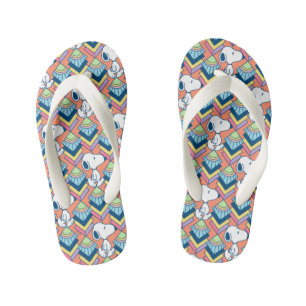 Erdnüsse   Snoopy Deko Dreams Pattern Kinderbadesandalen