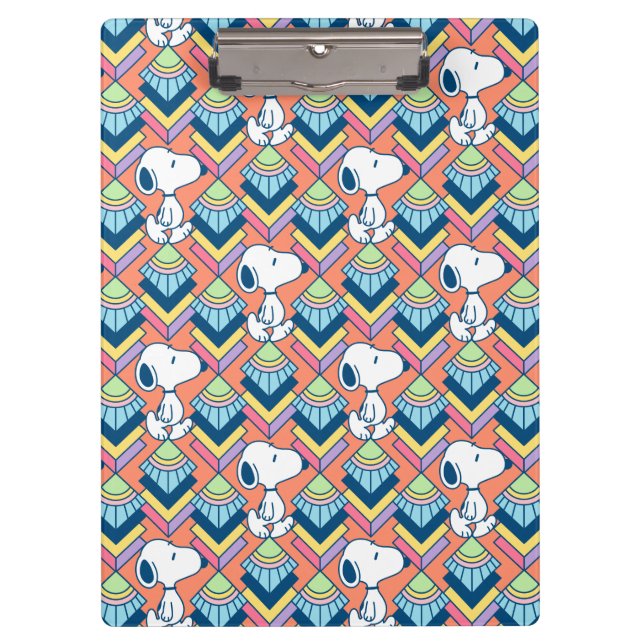 Erdnüsse | Snoopy Deko Dreams Pattern Klemmbrett (Vorderseite)