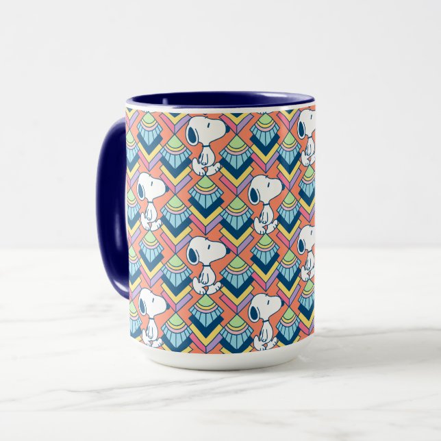 Erdnüsse | Snoopy Deko Dreams Pattern Tasse (Vorderseite Links)