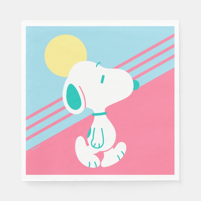 Erdnüsse | Snoopy Deko Dreams Sun Serviette (Vorderseite)