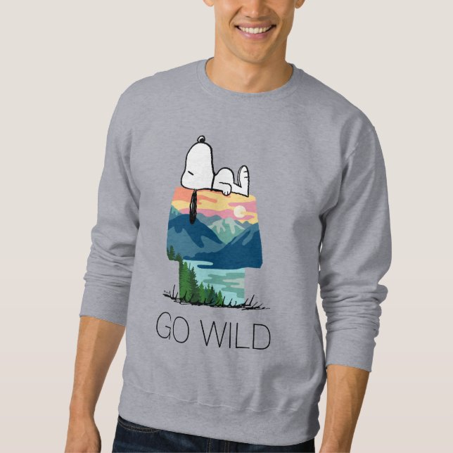 Erdnüsse | Snoopy Dog House Go Wild Sweatshirt (Vorderseite)