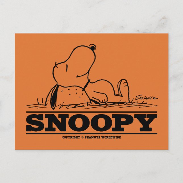 Erdnüsse | Snoopy-Erholung Postkarte (Vorderseite)