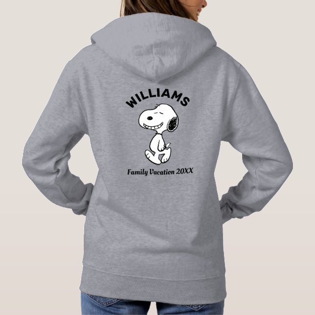 Erdnüsse | Snoopy Familienurlaub Hoodie (Rückseite)