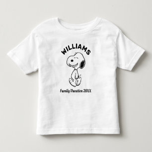 Erdnüsse   Snoopy Familienurlaub Kleinkind T-shirt