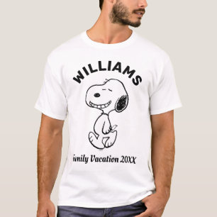 Erdnüsse Snoopy Familienurlaub T-Shirt
