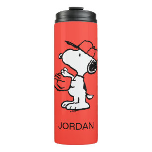 Erdnüsse Snoopy Fang machen Thermosbecher