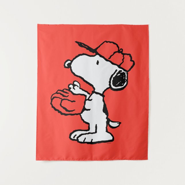 Erdnüsse | Snoopy Fang machen Wandteppich (Vorderseite)
