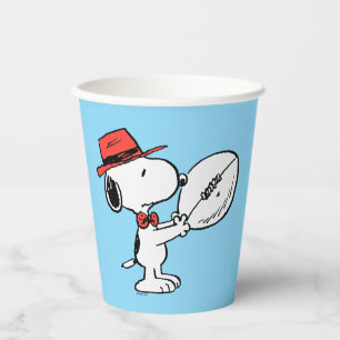 Erdnüsse   Snoopy Football Coach Pappbecher