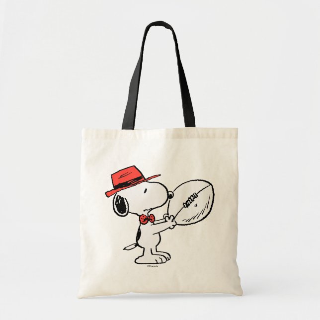 Erdnüsse | Snoopy Football Coach Tragetasche (Vorne)