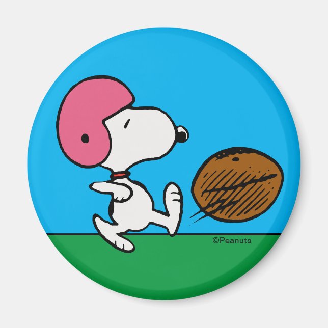 Erdnüsse | Snoopy Football Kicker Magnet (Vorne)