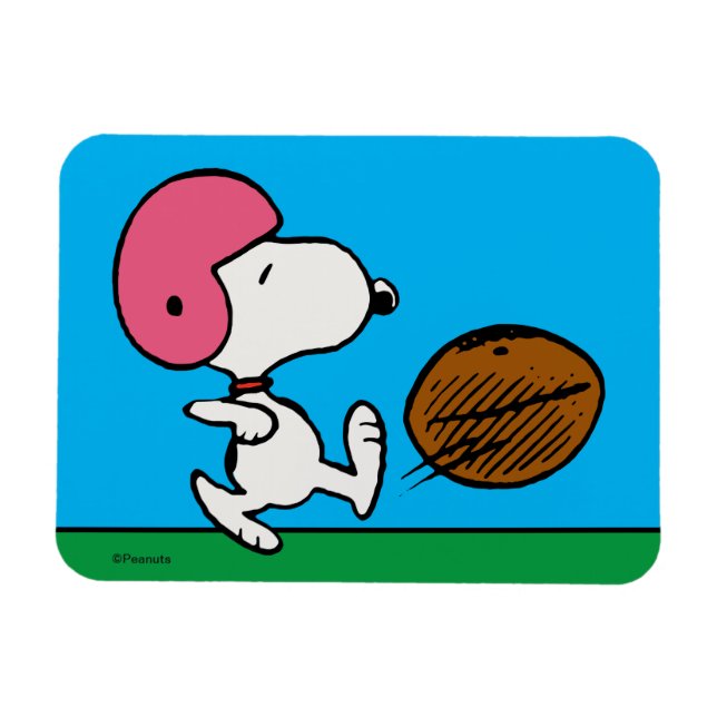 Erdnüsse | Snoopy Football Kicker Magnet (Horizontal)