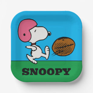 Erdnüsse Snoopy Football Kicker Pappteller