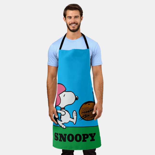 Erdnüsse | Snoopy Football Kicker Schürze (Getragen)