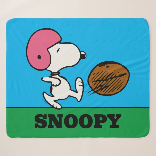 Erdnüsse | Snoopy Football Kicker Sherpadecke (Vorderseite (Horizontal))