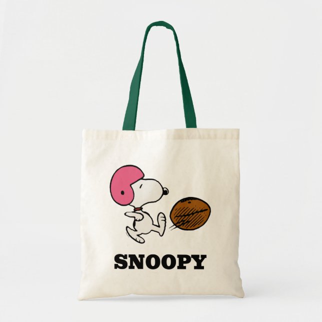 Erdnüsse | Snoopy Football Kicker Tragetasche (Vorne)