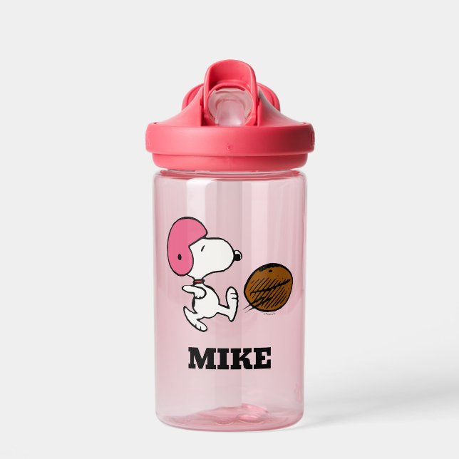 Erdnüsse | Snoopy Football Kicker Trinkflasche (Vorne)