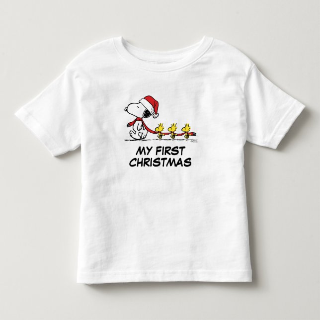Erdnüsse | Snoopy & Friends Winter Scarf Kleinkind T-shirt (Vorderseite)