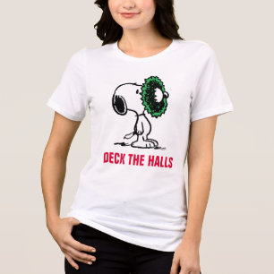 Erdnüsse   Snoopy für Feiertage Tri-Blend Shirt
