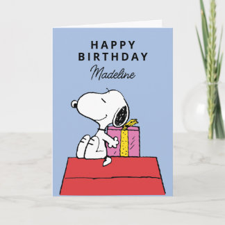 Erdnüsse | Snoopy Geburtstag | Foto hinzufügen Karte