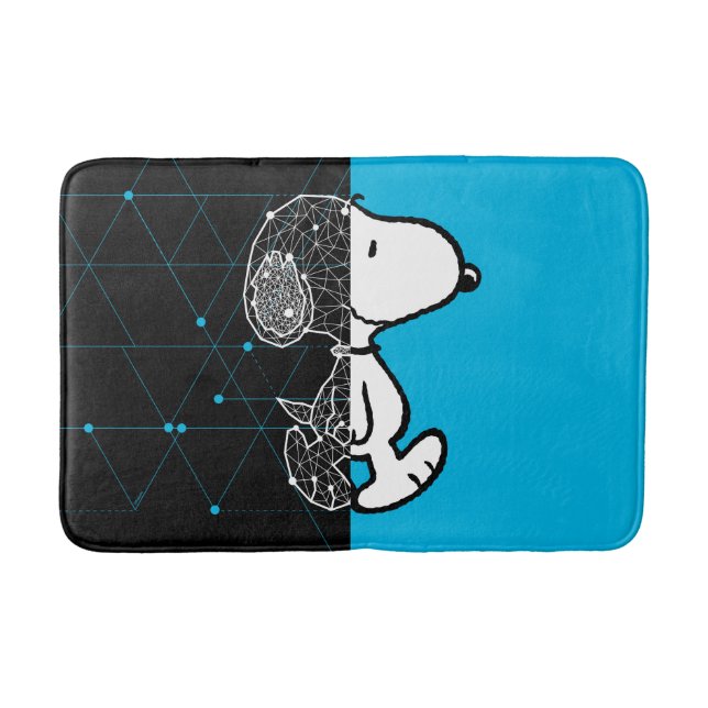 Erdnüsse | Snoopy Geometric Design Badematte (Vorderseite)