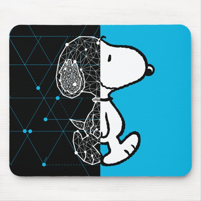 Erdnüsse | Snoopy Geometric Design Mousepad (Vorne)
