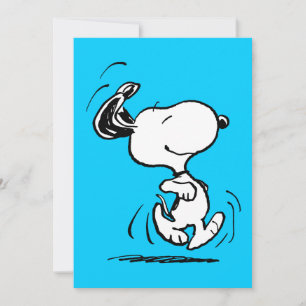 Erdnüsse   Snoopy Glückstanz Karte