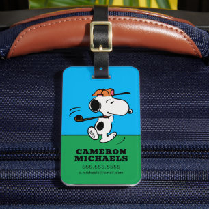 Erdnüsse Snoopy Golf Swing Gepäckanhänger