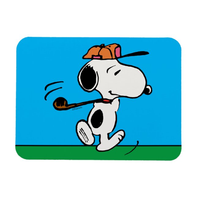 Erdnüsse | Snoopy Golf Swing Magnet (Horizontal)