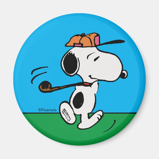 Erdnüsse | Snoopy Golf Swing Magnet (Vorne)