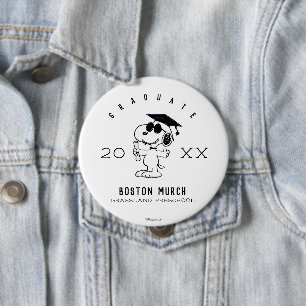Erdnüsse   Snoopy Graduate Button
