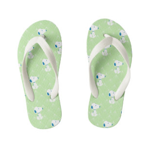 Erdnüsse Snoopy Green Deco Dreams Muster Kinderbadesandalen