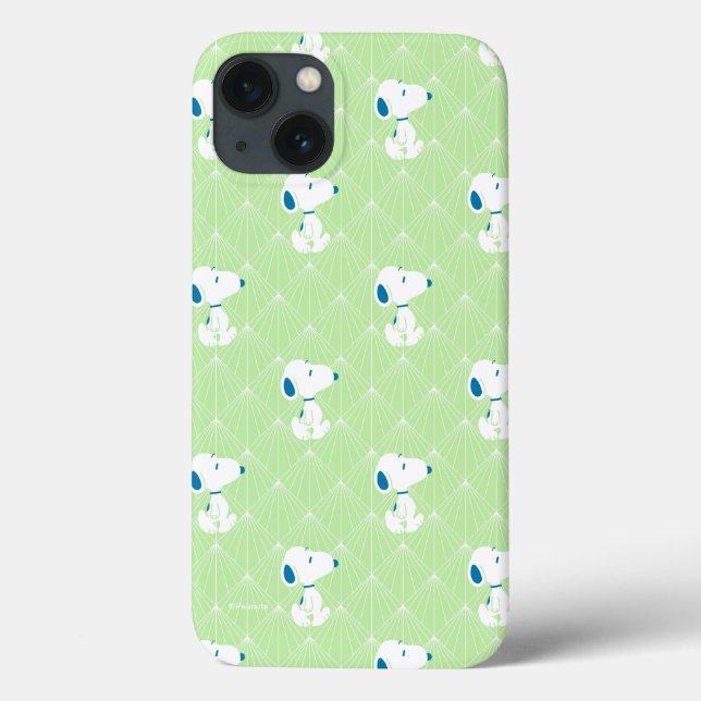 Erdnüsse | Snoopy Green Deko Dreams Pattern Case-Mate iPhone Hülle (Rückseite)