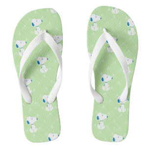 Erdnüsse   Snoopy Green Deko Dreams Pattern Flip Flops