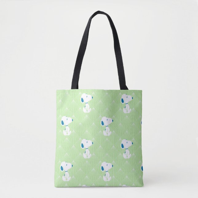 Erdnüsse | Snoopy Green Deko Dreams Pattern Tasche (Vorderseite)